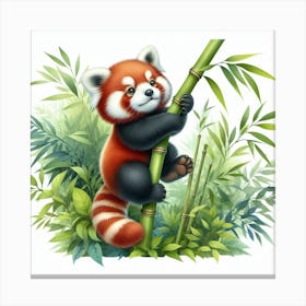 Red Panda 3 Canvas Print