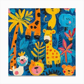 Jungle Animals 2 Canvas Print