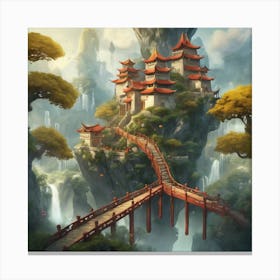 Chinese Temple 1 Canvas Print