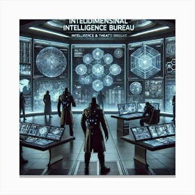 A Depiction Of The Interdimensional Intelligence B Role Canvas Print