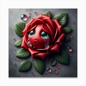 Sad Rose Canvas Print