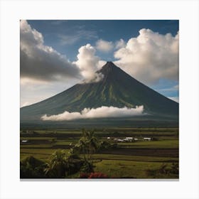 Philippines Volcano Canvas Print