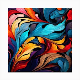 Abstract Abstract Colorful Abstract Abstract Painting 1 Canvas Print