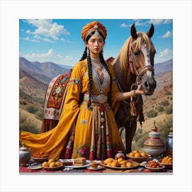 Azerbaijani Woman Canvas Print