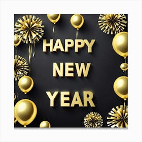 Happy New Year 132 Canvas Print