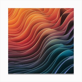 Abstract Wave Background Canvas Print