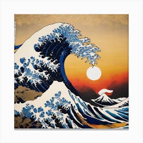 Great Wave Off Kanagawa 1 Canvas Print