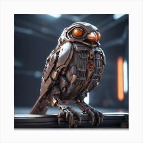 Robot Bird Canvas Print