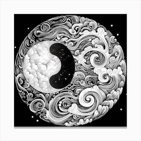 Yin Yang Symbol 43 Canvas Print