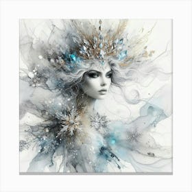 Snowflake Girl Canvas Print