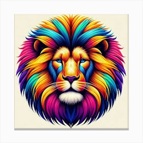 Colorful Lion 3 Canvas Print