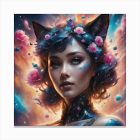 Kaleidoscope Girl Canvas Print