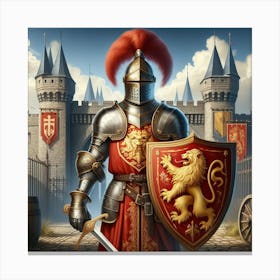 Knight In Armor 1 Canvas Print