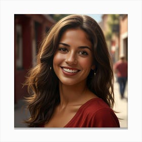 Latina Smile Canvas Print