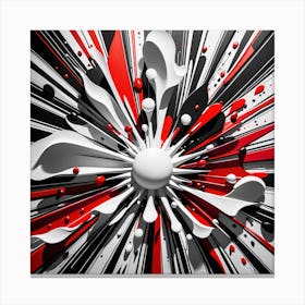 Abstract Red And Black Background Canvas Print