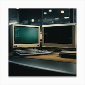 Computer Monitors Canvas Print