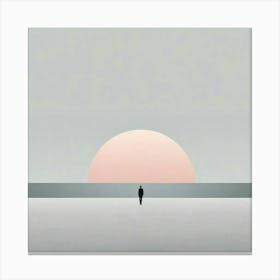 Man In Front Of The Sun Canvas Print