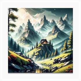 Landscape Painting 140 Canvas Print