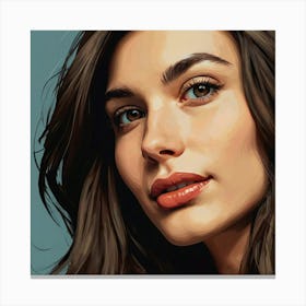 Portrait Of A Woman 2 Canvas Print