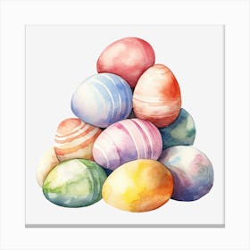 Watercolor Easter Eggs 2 Canvas Print