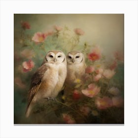 Owlpeonysunday 2 Canvas Print