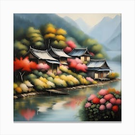 Chinese Village 1 Canvas Print