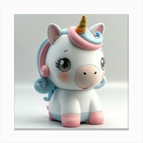 Cute Unicorn 879 Canvas Print