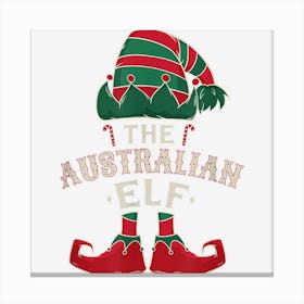 The Australian Elf Cute Ugly Christmas Sweater Family Canvas Print