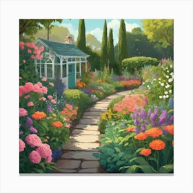 Garden Path 8 Canvas Print