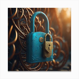 Lock And Key Canvas Print