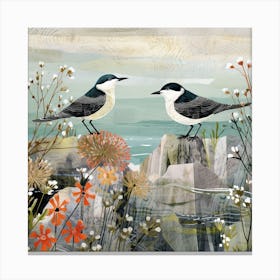 Bird In Nature Dipper 1 Canvas Print