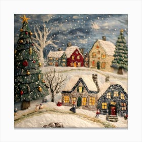 Christmas Village 1 Canvas Print