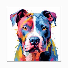 Pit Terrier Painting Canvas Print