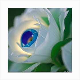 Eye Of The Flower Canvas Print