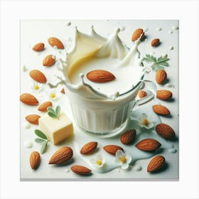 Almonds In Milk 1 Canvas Print
