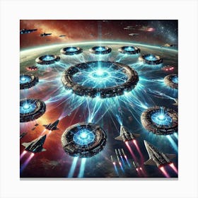 A Sci Fi Scene Aegis Harmony Network Canvas Print