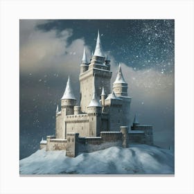 Snowy Castle Canvas Print