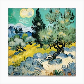 Olive Trees Canvas Print