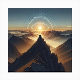 Meditation In The Mountains Canvas Print