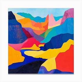 Abstract Travel Collection Patagonia Argentina Chile 3 Canvas Print