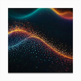 Abstract Wave Background 1 Canvas Print