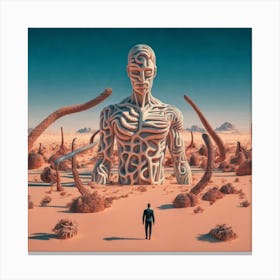 Man In The Desert 163 Canvas Print