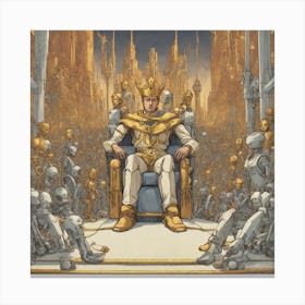 King Of Robots 2 Canvas Print