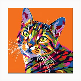 Kisha2849 Bengal Cat Colorful Picasso Style Full Page No Negati 3d60b615 Cc11 4122 8f95 6dd02c943641 Canvas Print