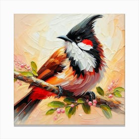 Bulbul Bird On A Branch 4 Canvas Print