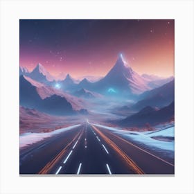 Road In The Mountains Canvas Print