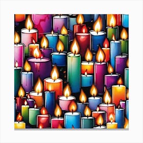 Many Candles 3 Canvas Print