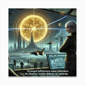 Converted Infiltration Solar Minimum Canvas Print