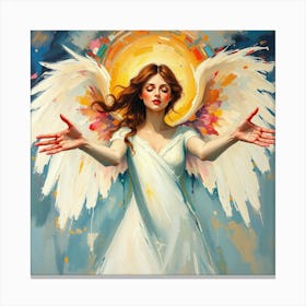 Angel With Wings Canvas Print