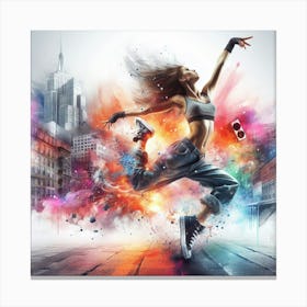 Dancer In The City Canvas Print